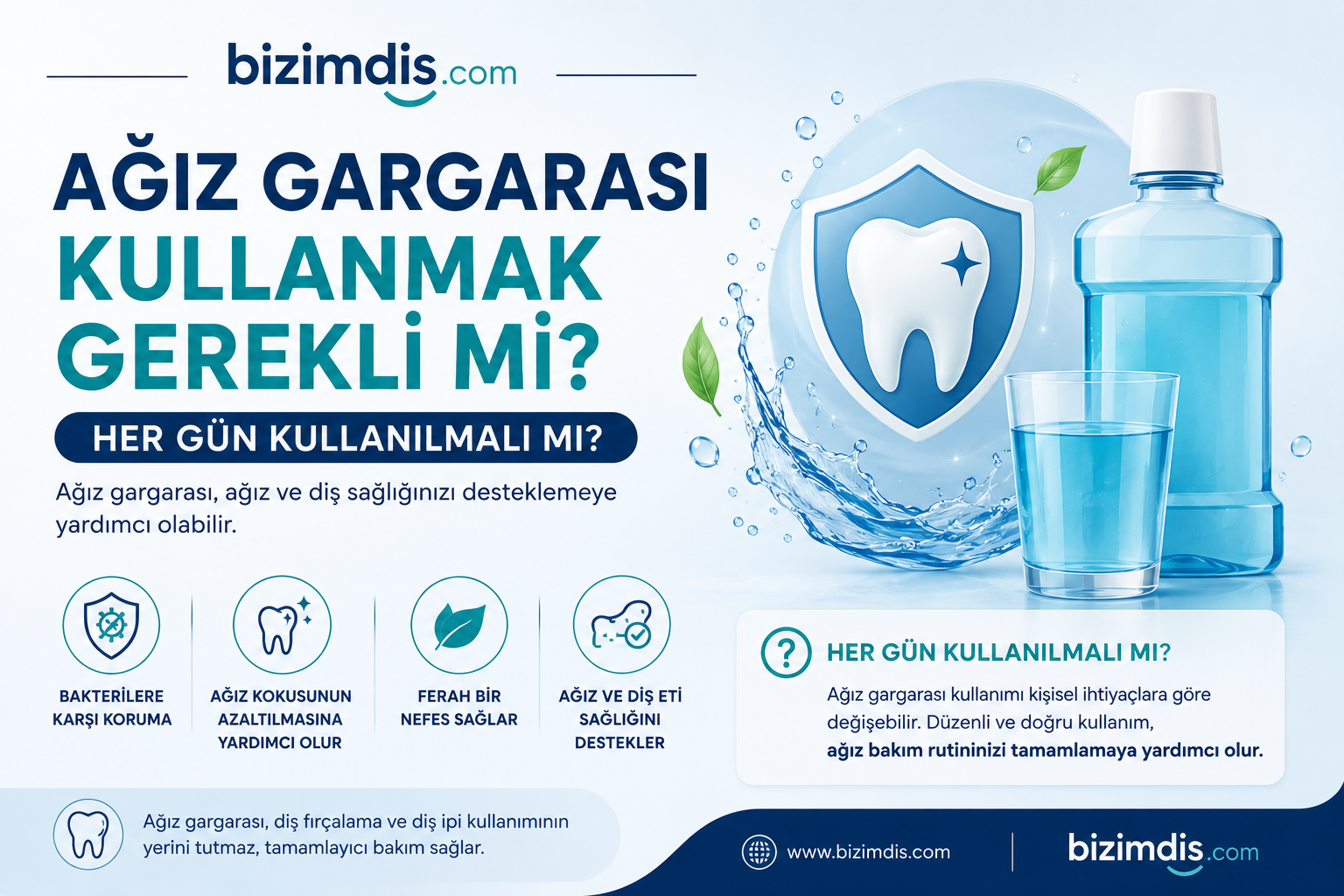 Ağız Gargarası Kullanmak Gerekli mi? Her Gün Kullanılmalı mı?